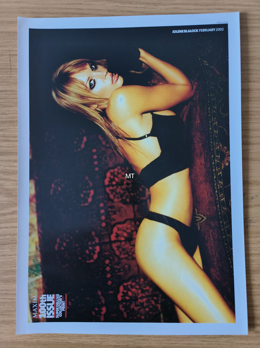 MAXIM Magazine POSTER Jolene Blalock A4 PRINT RARE (1078)