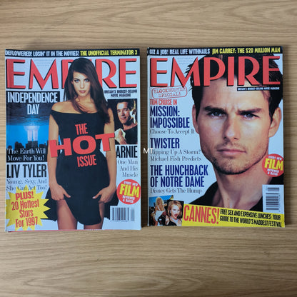 5x EMPIRE Magazines 1996 July>November Bundle/Job Lot (0076) Demi Moore Tom Cruise