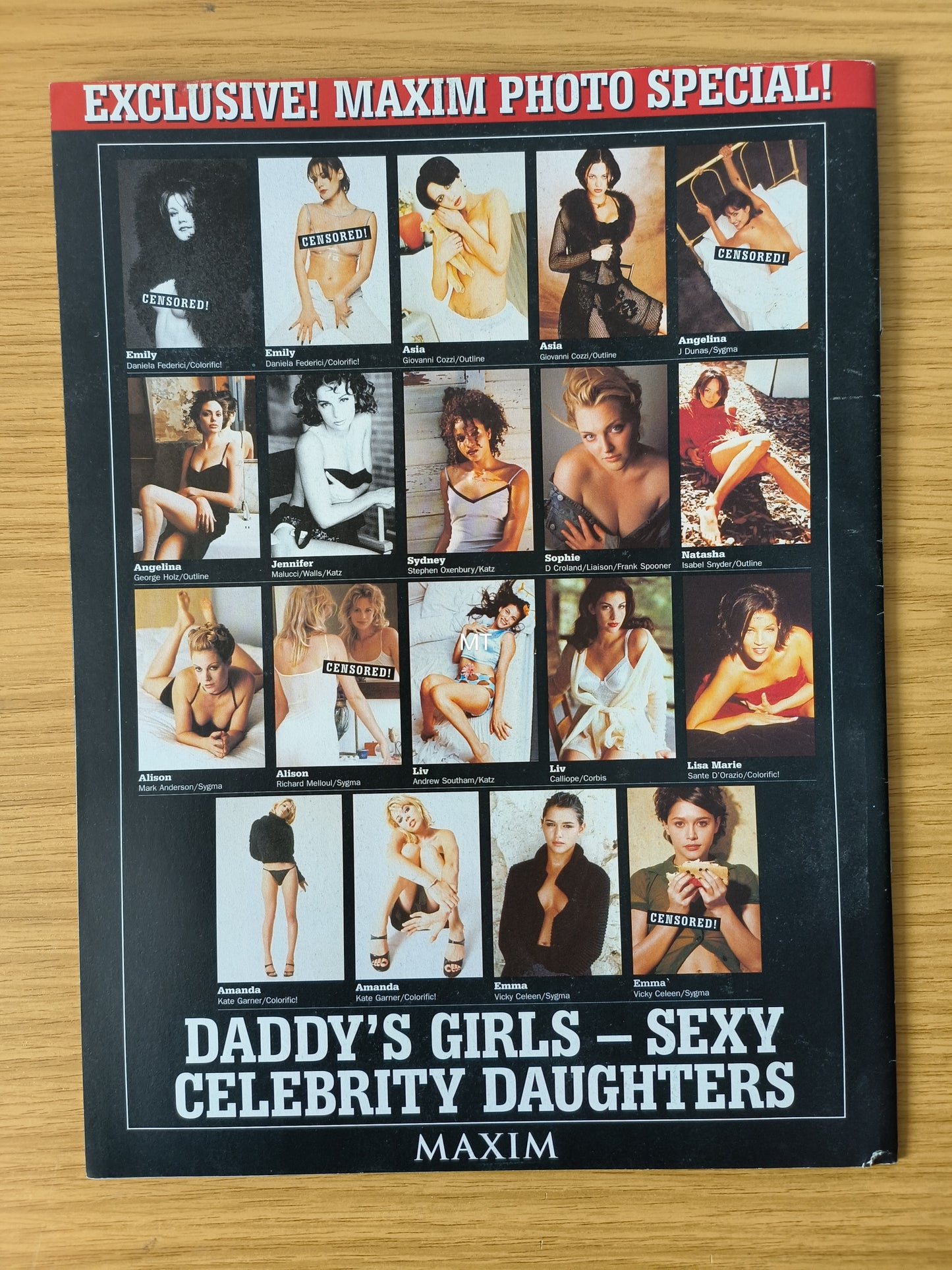MAXIM Magazine Supplement "Daddy's Girls" RARE (1079) Angelina Jolie Liv Tyler
