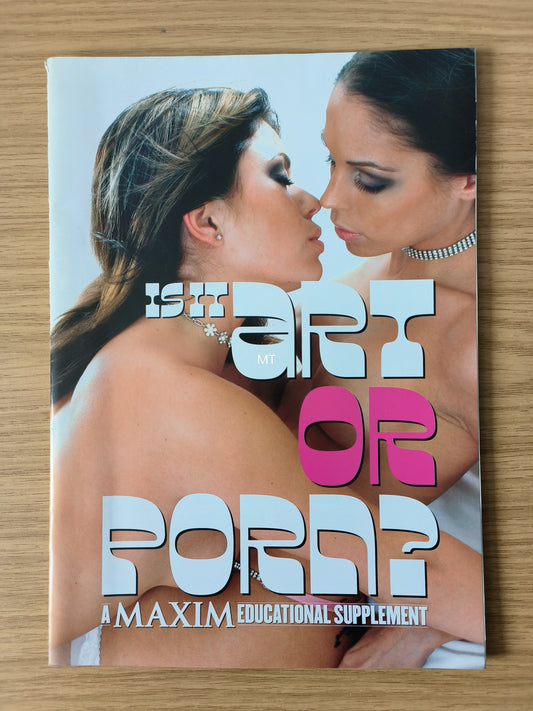 MAXIM Magazine Supplement "Is it Art of Po*n?" RARE (1079) Jordan