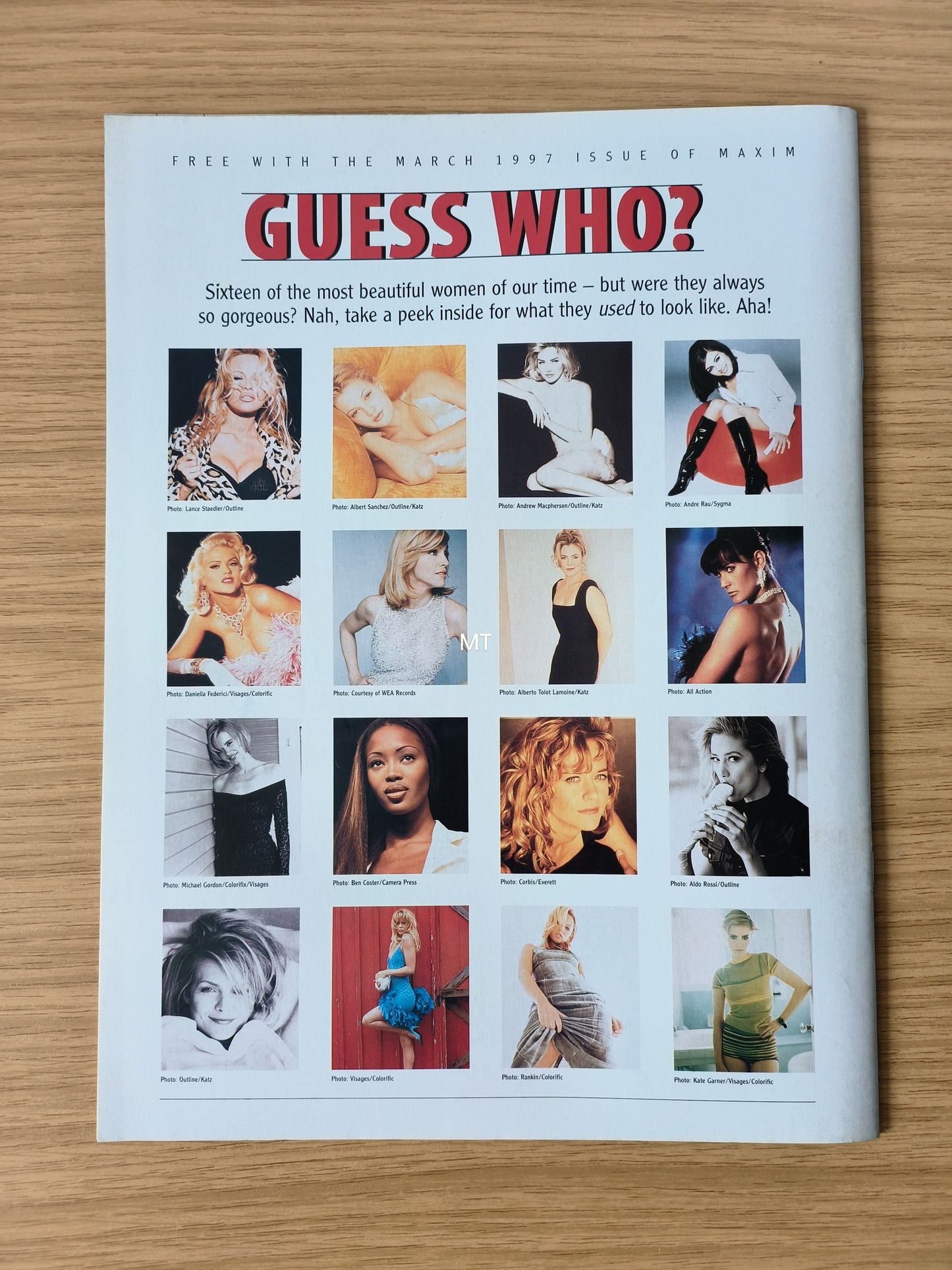 MAXIM Magazine Supplement "Guess Who" RARE (1079) Pamela Anderson Anna Nicole Smith