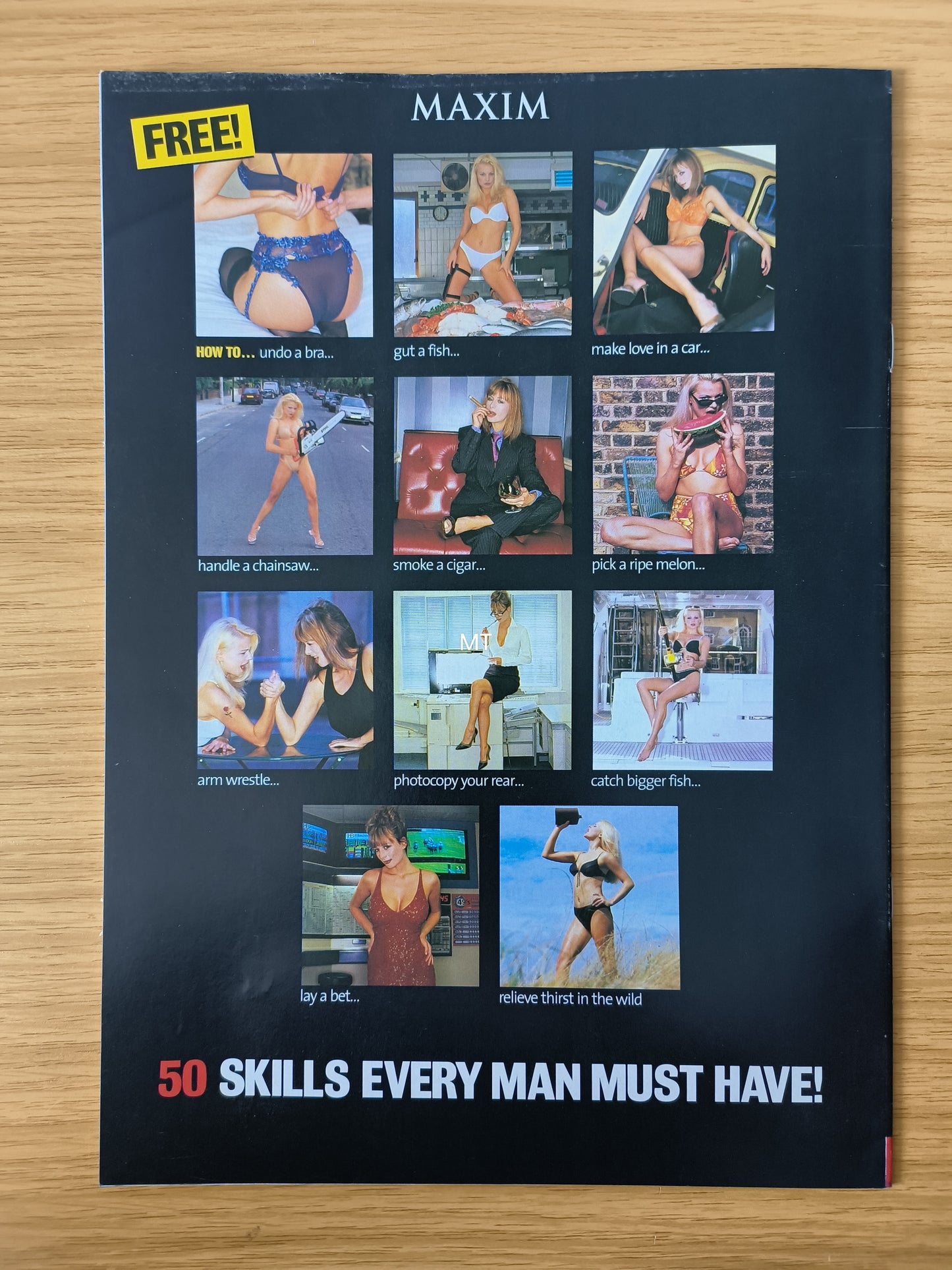 MAXIM Magazine Supplement "50 Skills Every Man Must Have!" RARE (1079)