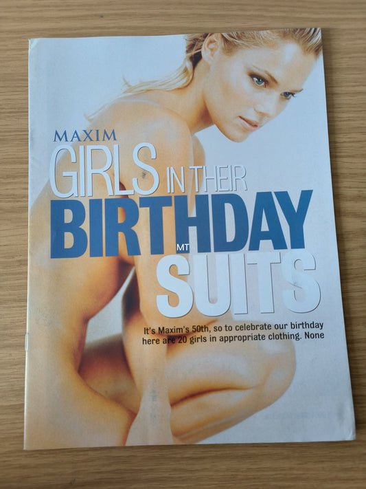 MAXIM Magazine Supplement "Girls in their Birthday Suits" RARE (1079) Pamela Anderson Kate Moss