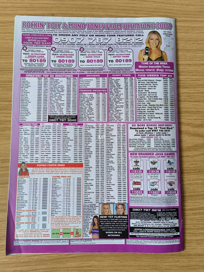 Ave It Magazine Issue 19 January 4 Calendar VERY RARE (1080) Jordan Christina Aguilera Kylie Minogue