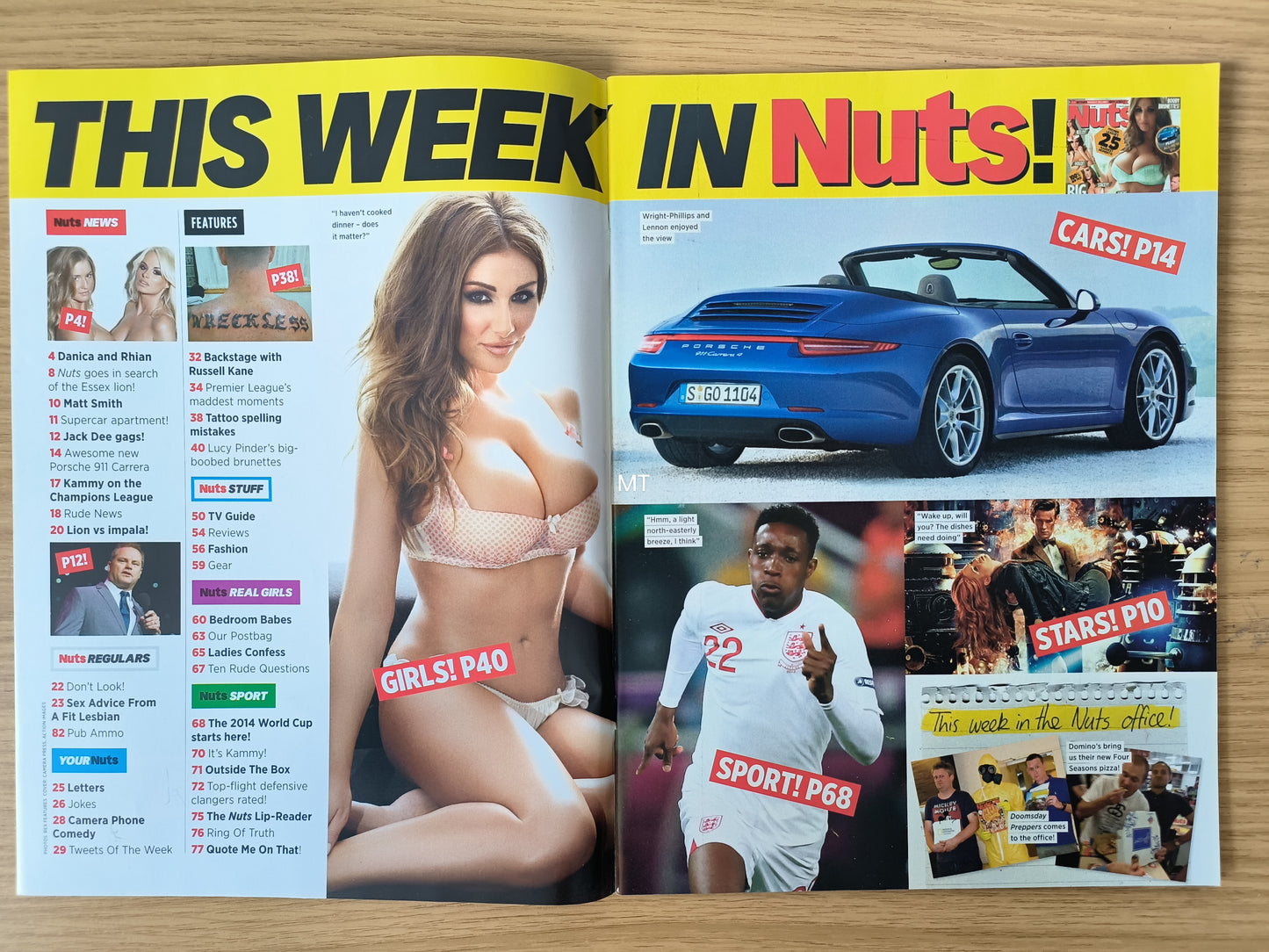 Nuts Magazine 7-13 September 2012 RARE (1080) POSTER Lucy Pinder Stacey Pool Kelly Hall