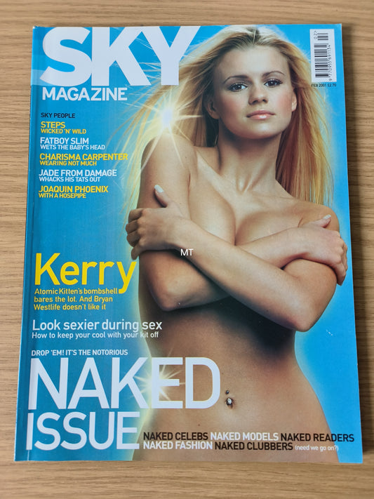 SKY Magazine February 2001 RARE (1081) Kerry Katona Atomic Kitten