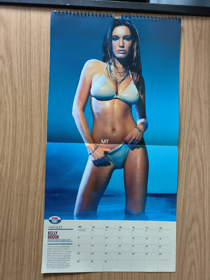 FHM Magazine Calendar 2001 RARE (BB004) Britney Spears Rachel Stevens Lisa Faulkner