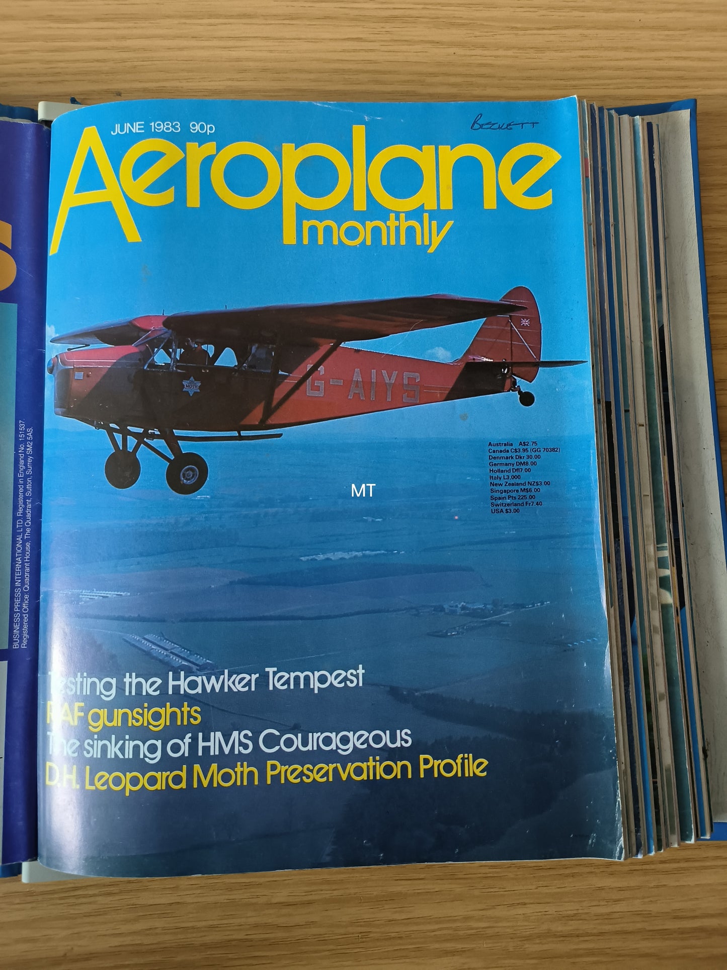 12x Aeroplane Monthly Magazines 1983/1984 FOLDER Inc Bundle/Job Lot (F001)