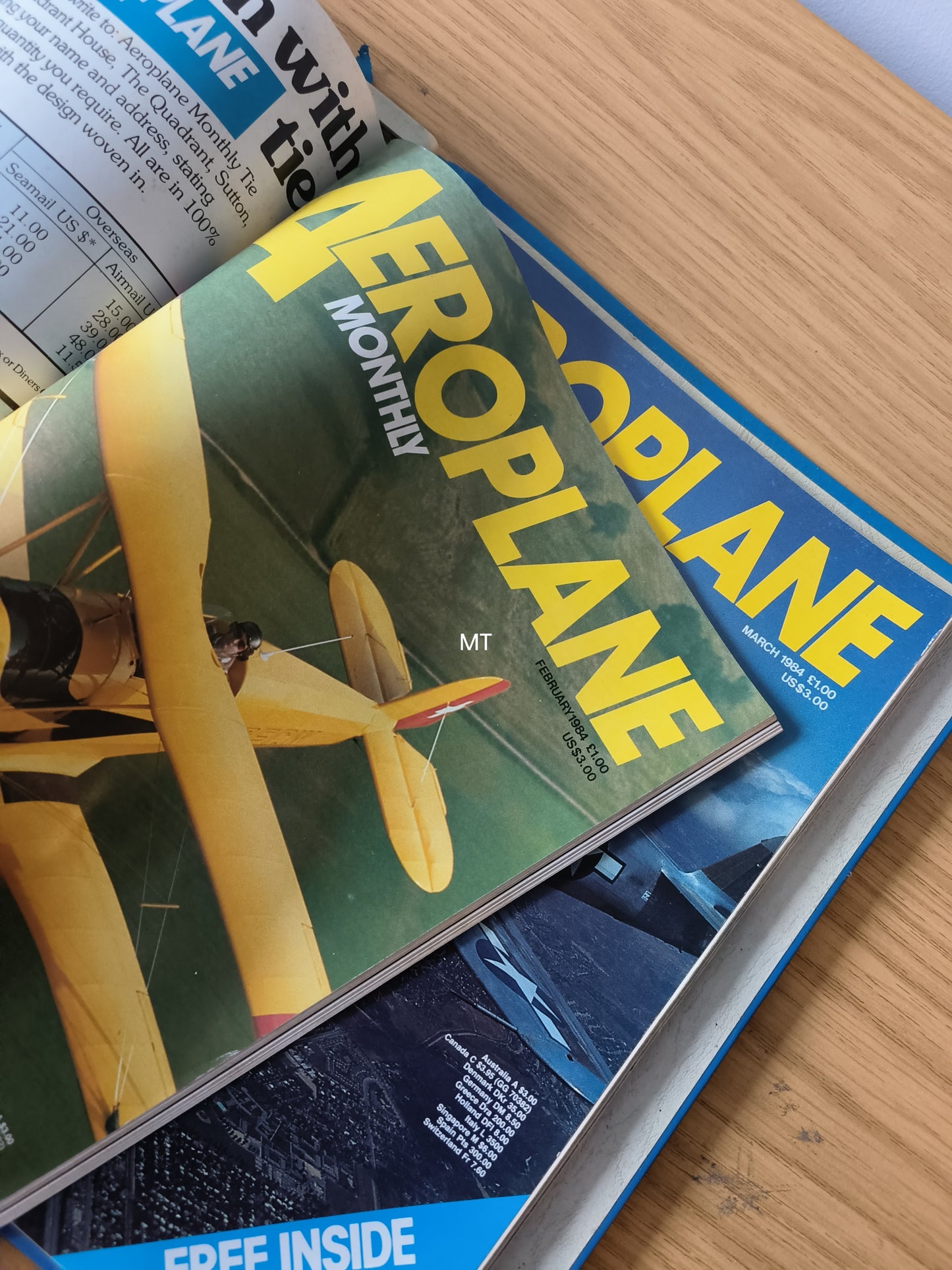 12x Aeroplane Monthly Magazines 1983/1984 FOLDER Inc Bundle/Job Lot (F001)