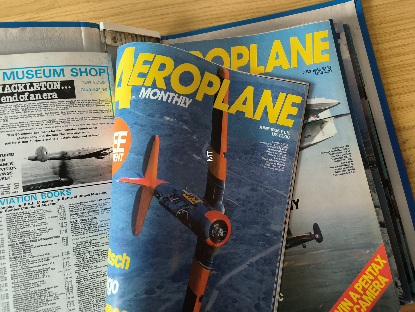 12x Aeroplane Monthly Magazines 1985/1986 FOLDER Inc Bundle/Job Lot (F002)