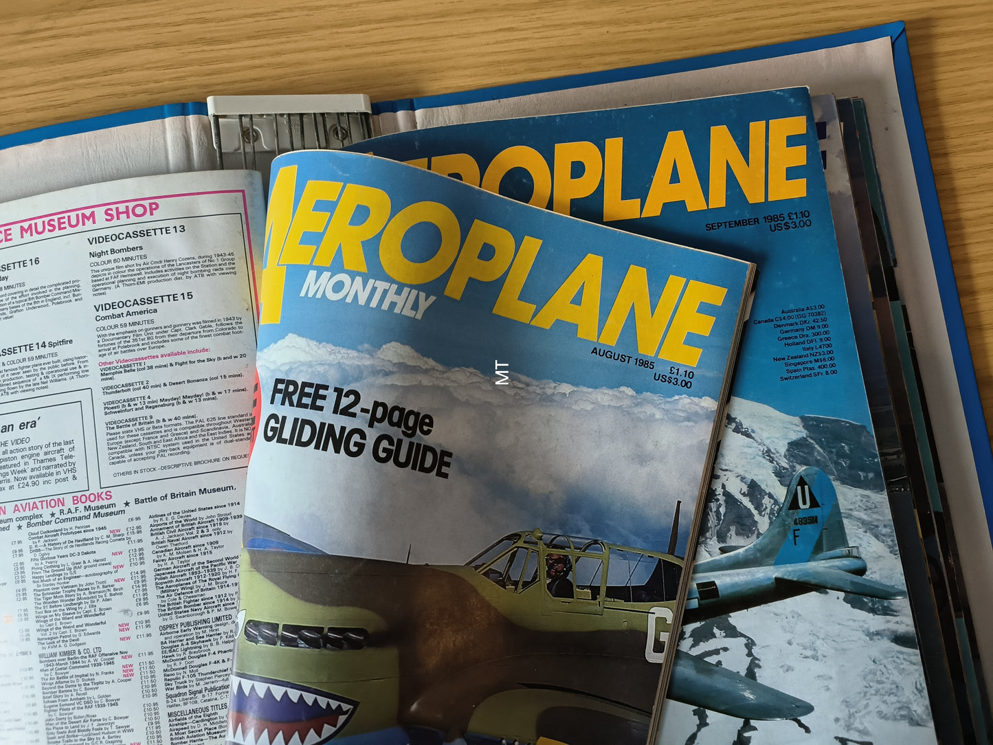 12x Aeroplane Monthly Magazines 1985/1986 FOLDER Inc Bundle/Job Lot (F002)