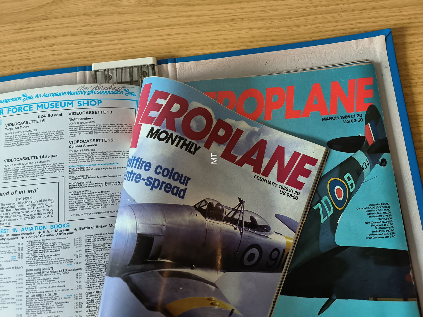 12x Aeroplane Monthly Magazines 1985/1986 FOLDER Inc Bundle/Job Lot (F002)