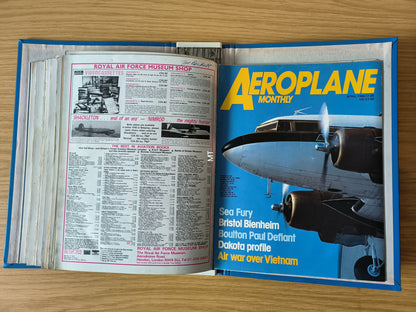 12x Aeroplane Monthly Magazines 1985/1986 FOLDER Inc Bundle/Job Lot (F002)