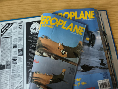 12x Aeroplane Monthly Magazines 1991/1992 FOLDER Inc Bundle/Job Lot (F005)