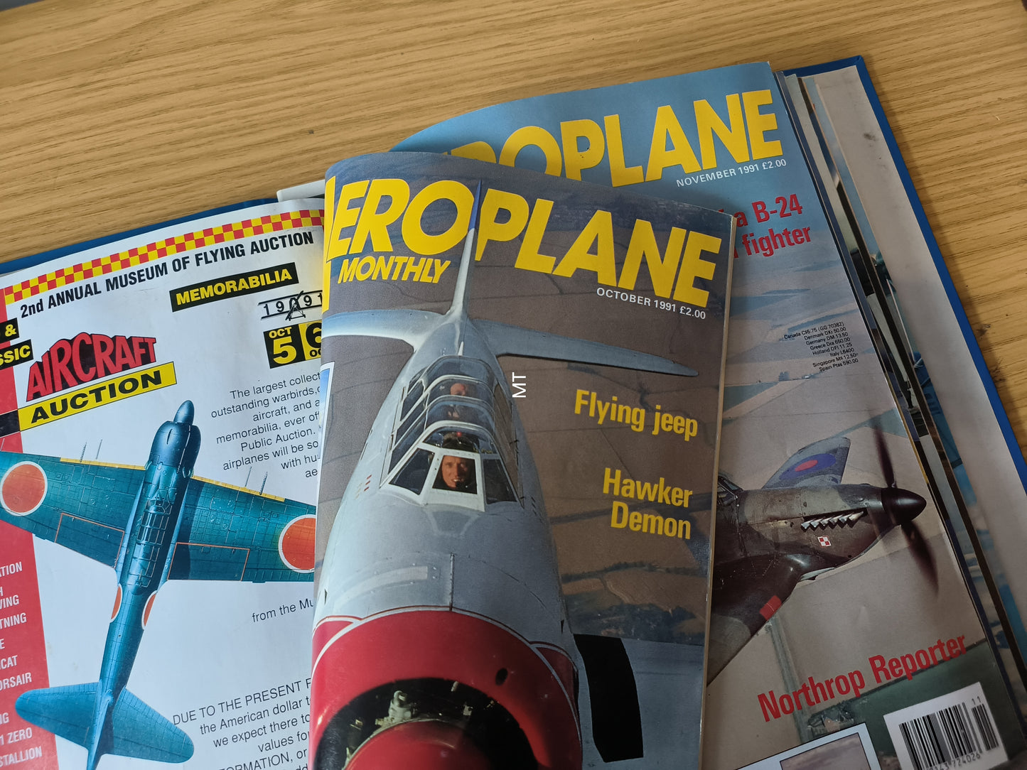 12x Aeroplane Monthly Magazines 1991/1992 FOLDER Inc Bundle/Job Lot (F005)