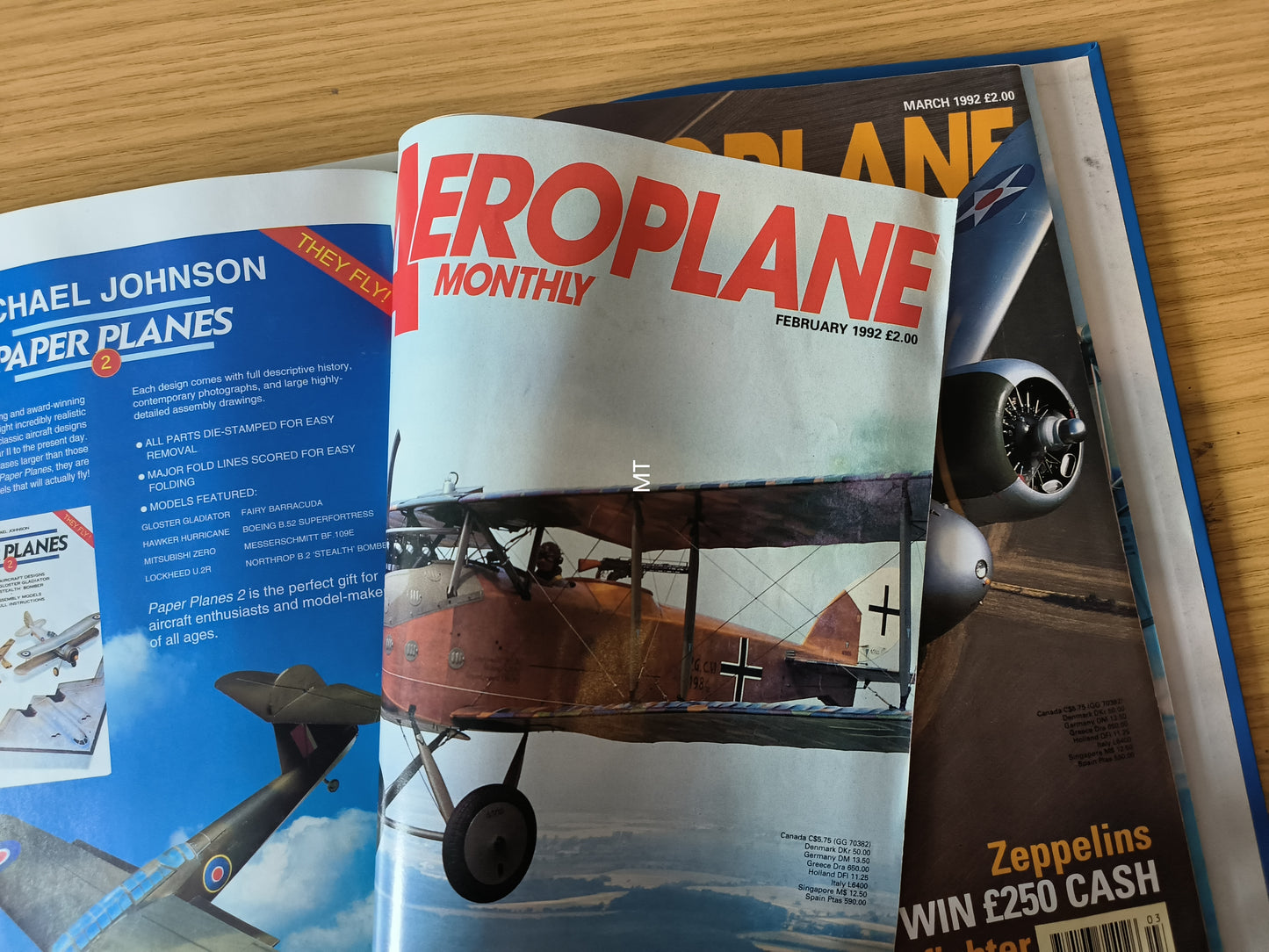 12x Aeroplane Monthly Magazines 1991/1992 FOLDER Inc Bundle/Job Lot (F005)