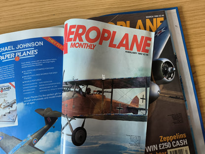 12x Aeroplane Monthly Magazines 1991/1992 FOLDER Inc Bundle/Job Lot (F005)