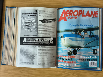 12x Aeroplane Monthly Magazines 1991/1992 FOLDER Inc Bundle/Job Lot (F005)