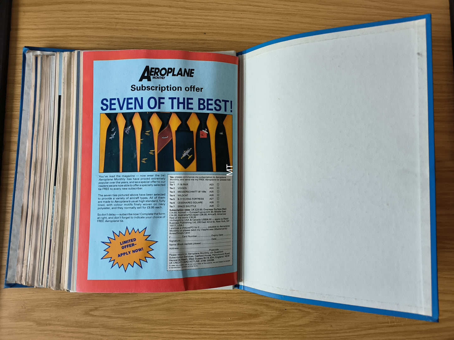 12x Aeroplane Monthly Magazines 1991/1992 FOLDER Inc Bundle/Job Lot (F005)