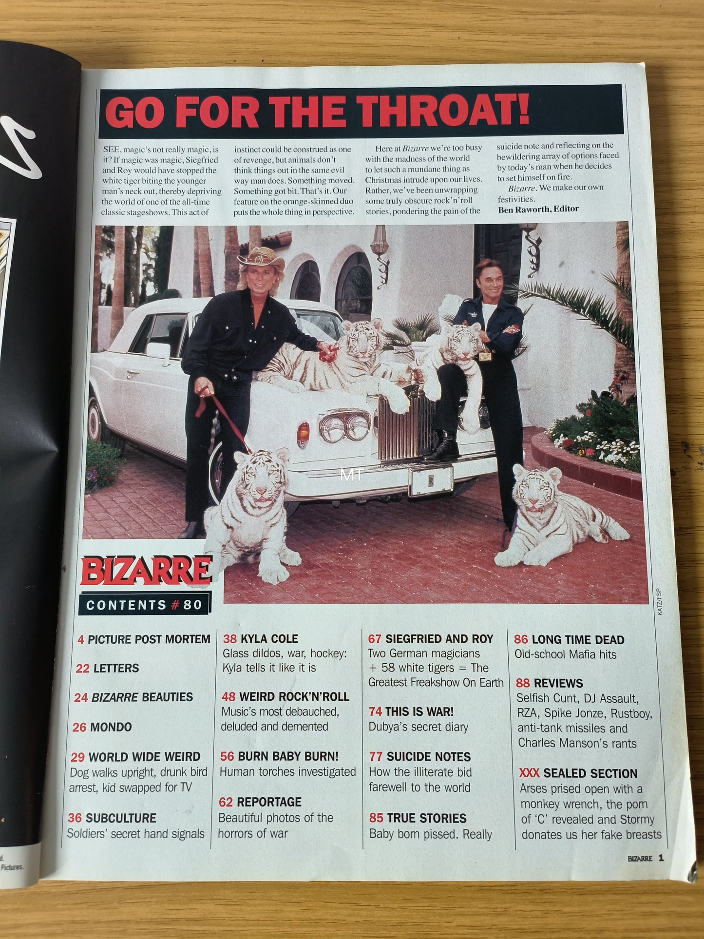 BIZARRE Magazine January 2004 RARE (1082) Kyla Cole Siegfried and Roy