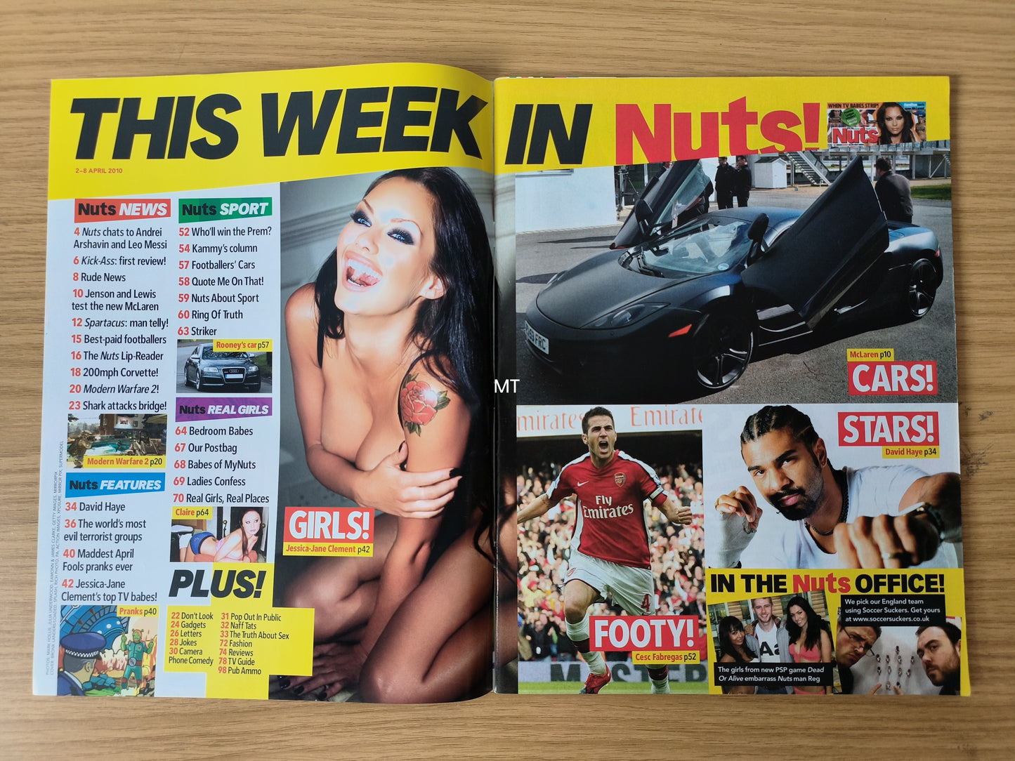 NUTS Magazine 2-8 April 2010 RARE (1083) Jessica-Jane Clement Abbey Clancy Sophie Reade