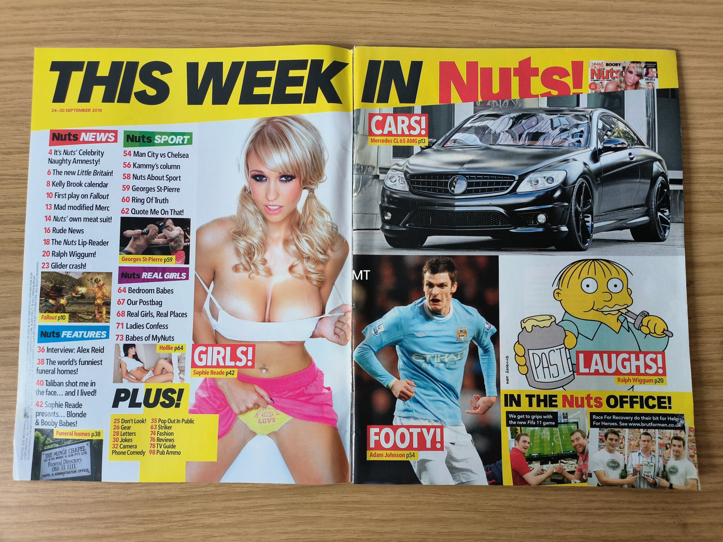 NUTS Magazine 24-30 September 2010 RARE (1083) Sophie Reade KELLY BROOK