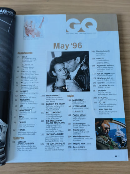 GQ Magazine May 1996 RARE (1085) MIRA SORVINO GWYNETH PALTROW LIV TYLER