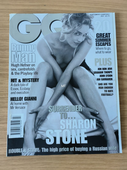 GQ Magazine July 1996 RARE (1085) Sharon Stone