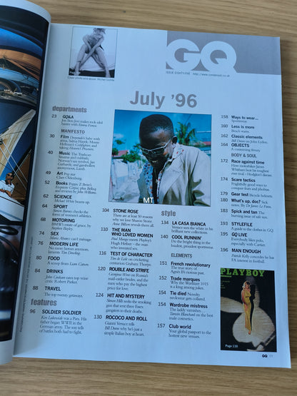 GQ Magazine July 1996 RARE (1085) Sharon Stone