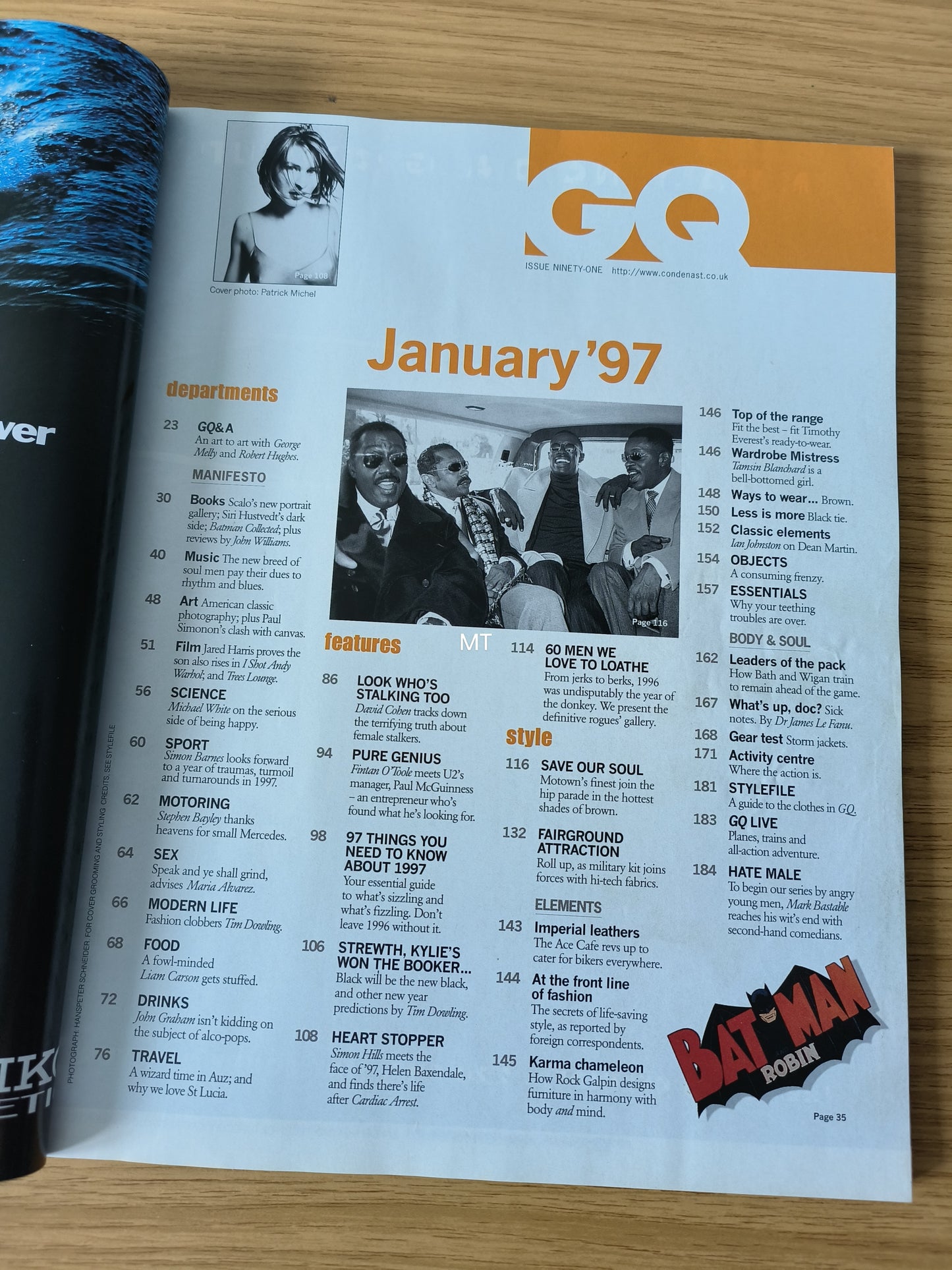 GQ Magazine January 1997 British RARE (1086) Helen Baxendale