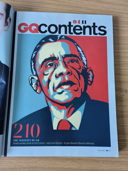 GQ Magazine April 2011 British RARE (1086) DAISY LOWE BARACK OBAMA ELTON JOHN