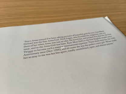 Arena Magazine "The Arena Portfolio" RARE (1088) Elizabeth Berkley Kate Moss Lisa Marie