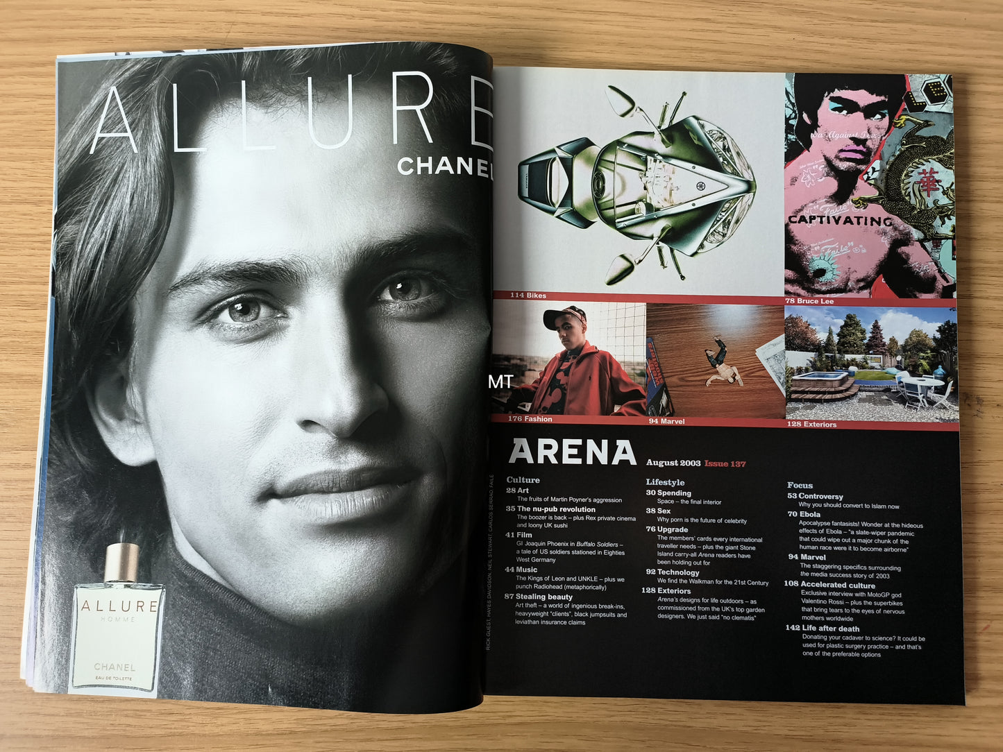 Arena Magazine August 2003 RARE (1088) Elle Macpherson MIA TYLER