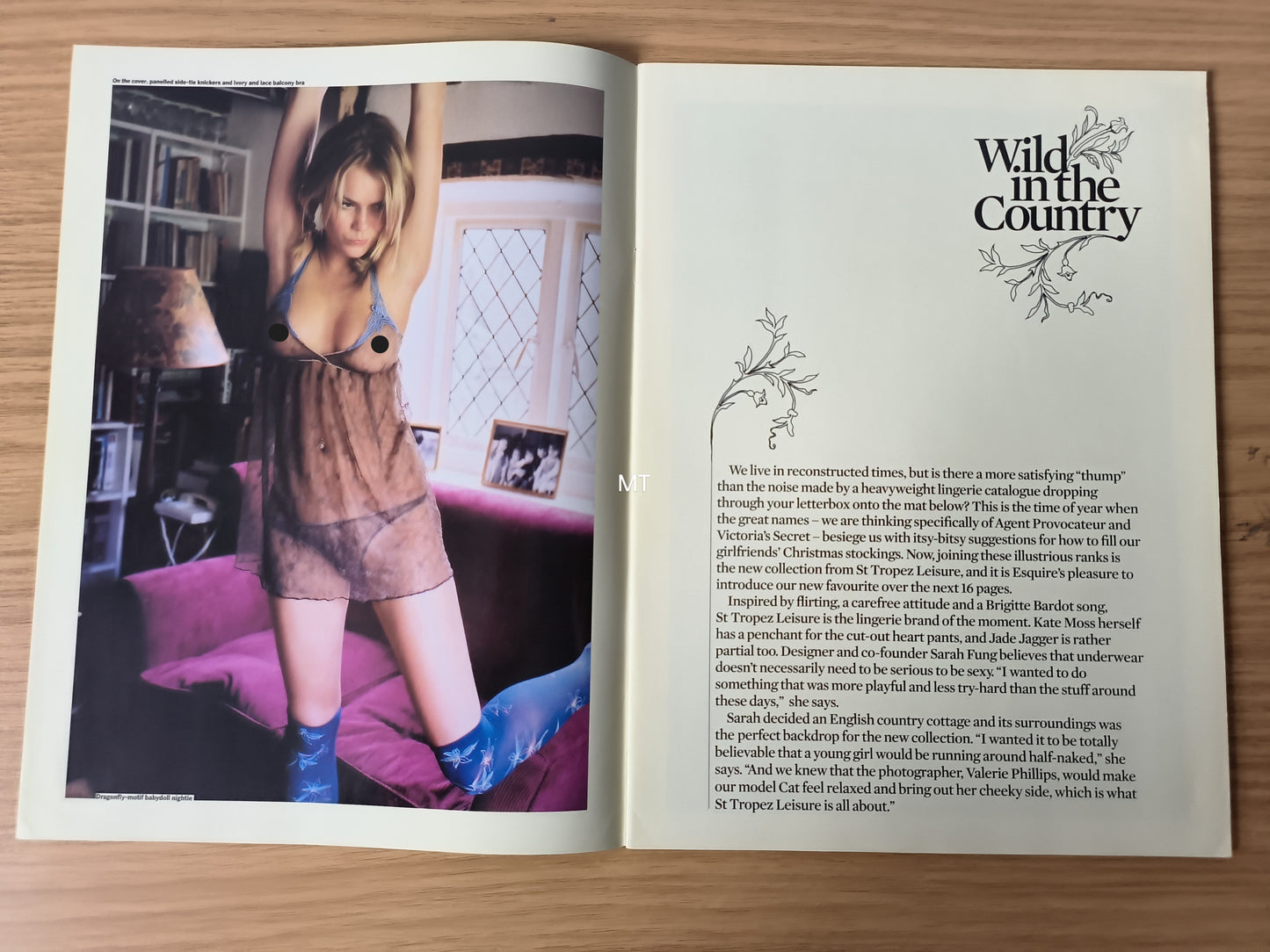 ESQUIRE Magazine Wild in the Country RARE (1088) Catherine Dal St Tropez