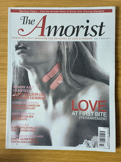 The AMORIST Magazine November 2017 #7 RARE (1088) Rowan Pelling Anne Billson Jessica Fellowes