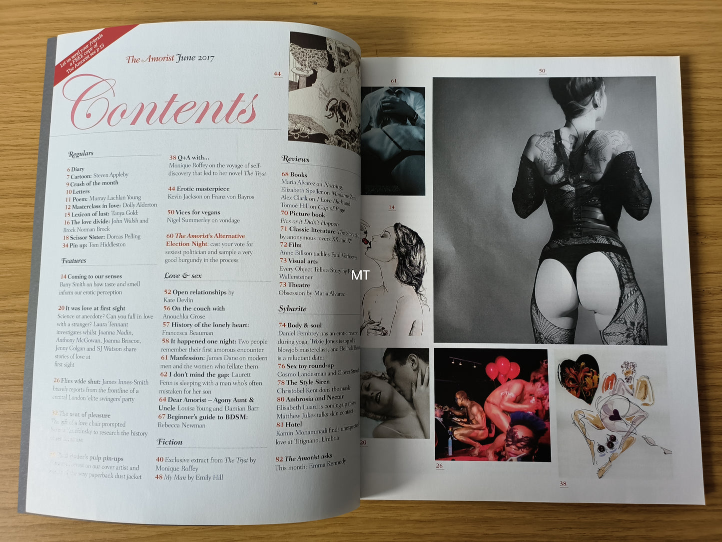 The AMORIST Magazine June 2017 #2 RARE (1088) Rowan Pelling Serena Kutchinsky Emma Kennedy Monique Roffey