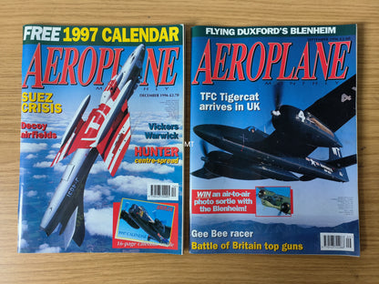 6x Aeroplane Monthly Magazines 1996 Bundle/Job Lot (0093) P-51 Luftwaffe