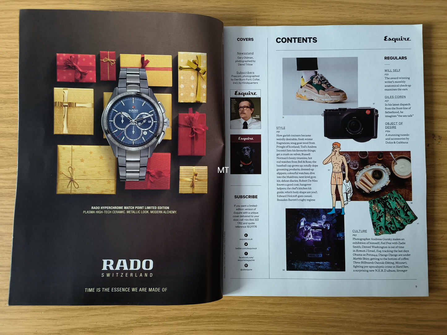 ESQUIRE Magazine January/February 2018 LIMITED EDITION RARE (1090) Gary Oldman Heston Blumenthal