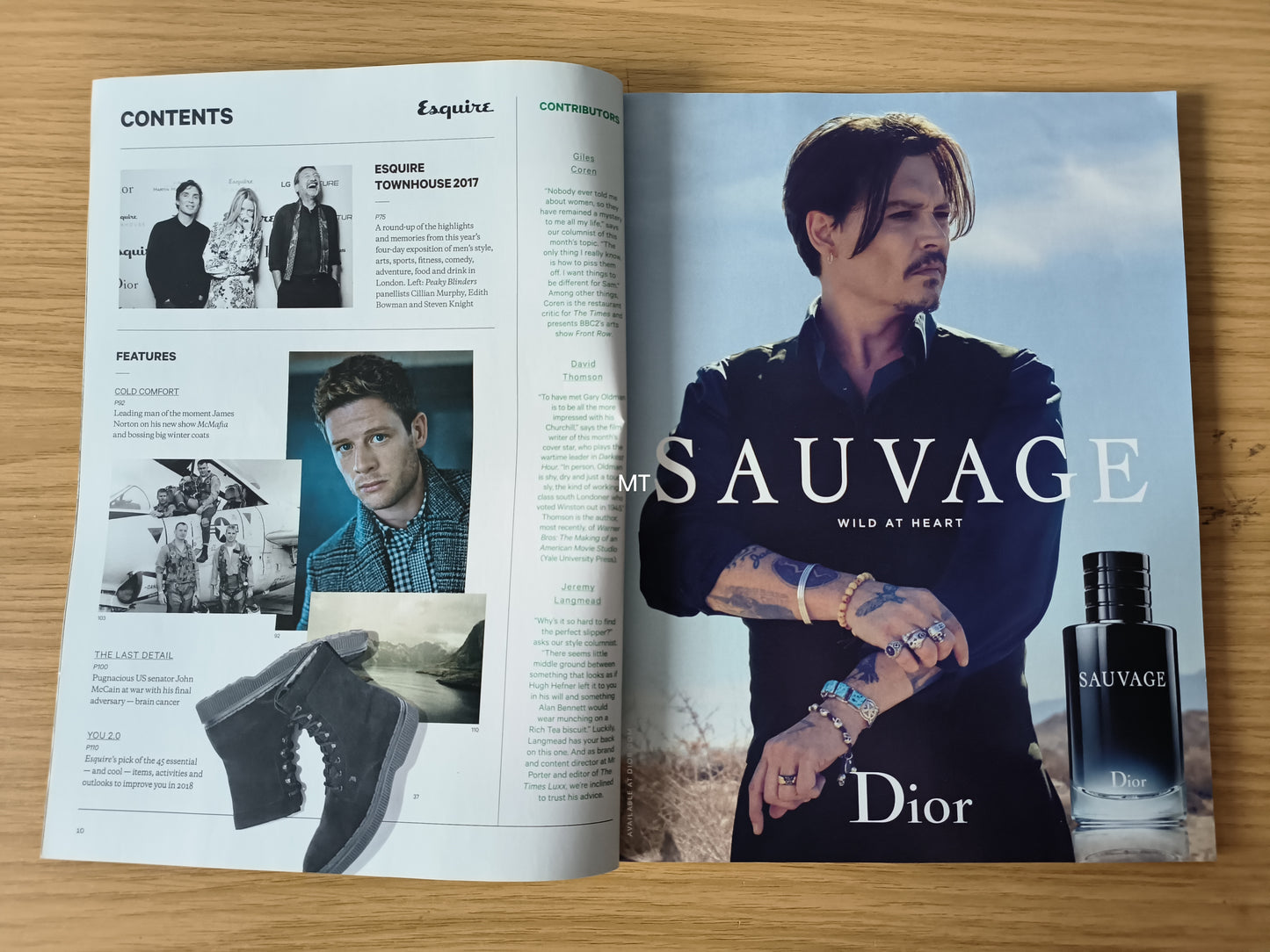 ESQUIRE Magazine January/February 2018 LIMITED EDITION RARE (1090) Gary Oldman Heston Blumenthal