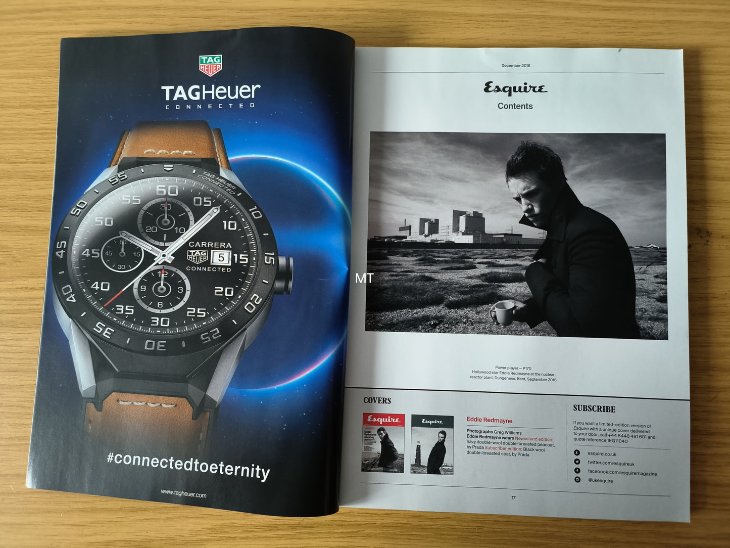 ESQUIRE Magazine December 2016 LIMITED EDITION RARE (1090) Eddie Redmayne David Oyelowo