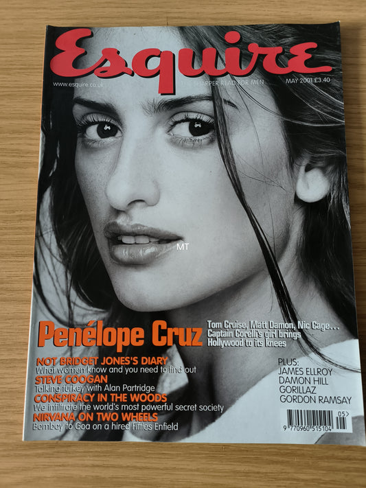 ESQUIRE Magazine May 2001 RARE (1090) PENELOPE CRUZ KIERA CHAPLIN CHELSEA FC
