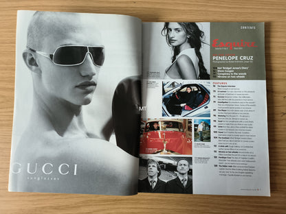 ESQUIRE Magazine May 2001 RARE (1090) PENELOPE CRUZ KIERA CHAPLIN CHELSEA FC