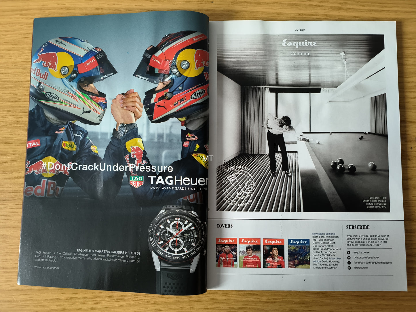 ESQUIRE Magazine July 2016 LIMITED EDITION RARE (1091) David Hockney GEORGE BEST