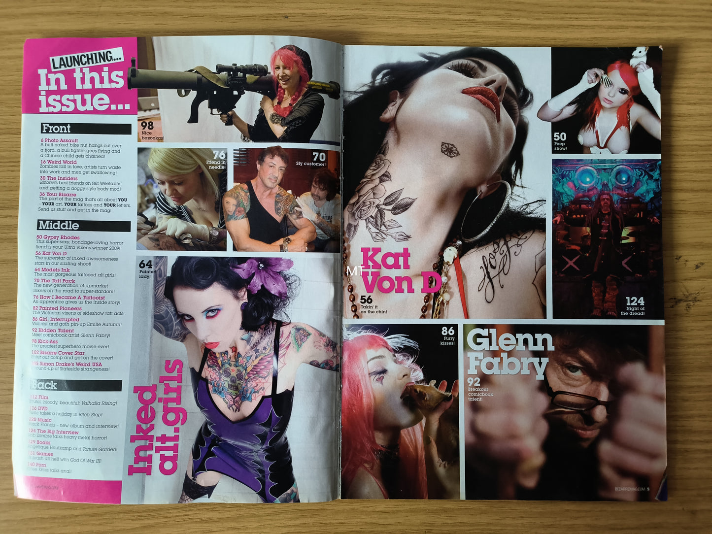 BIZARRE Magazine April 2010 (1093) Kat Von D Gypsy Rhodes