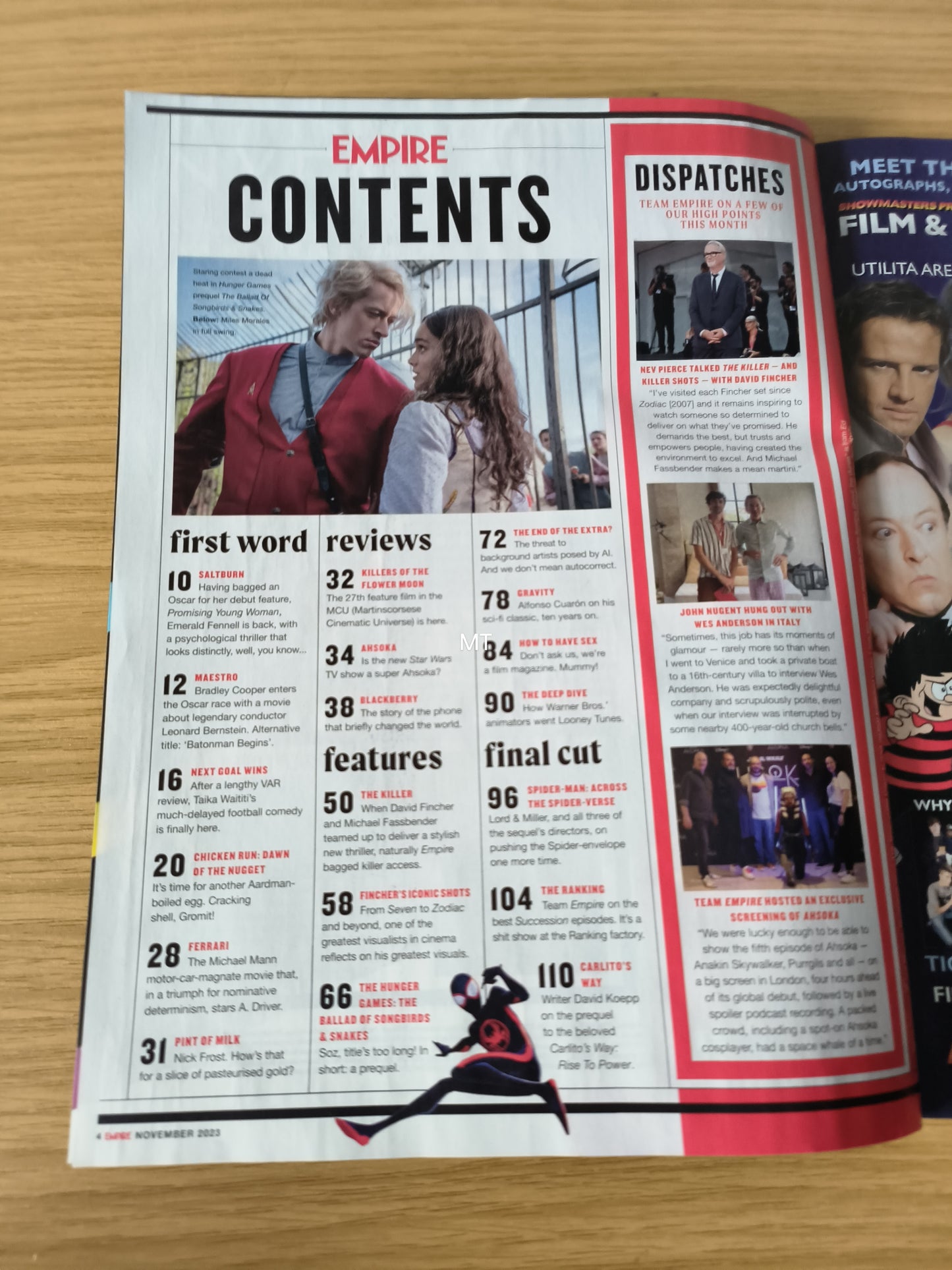EMPIRE Magazine November 2023 SUBSCRIBER (1094) The Killer Hunger Games Saltburn Looney Tunes