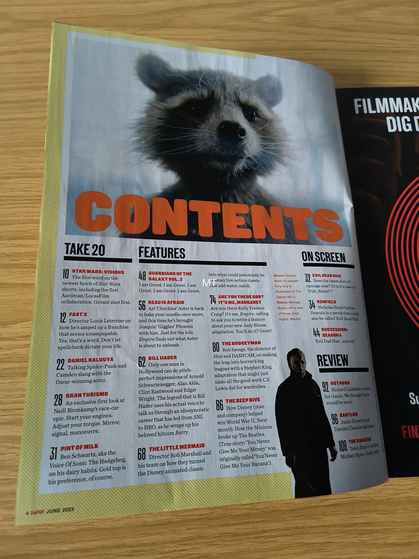 EMPIRE Magazine June 2023 SUBSCRIBER (1094) Guardians Of The Galaxy Vol 3 Star Wars Visions