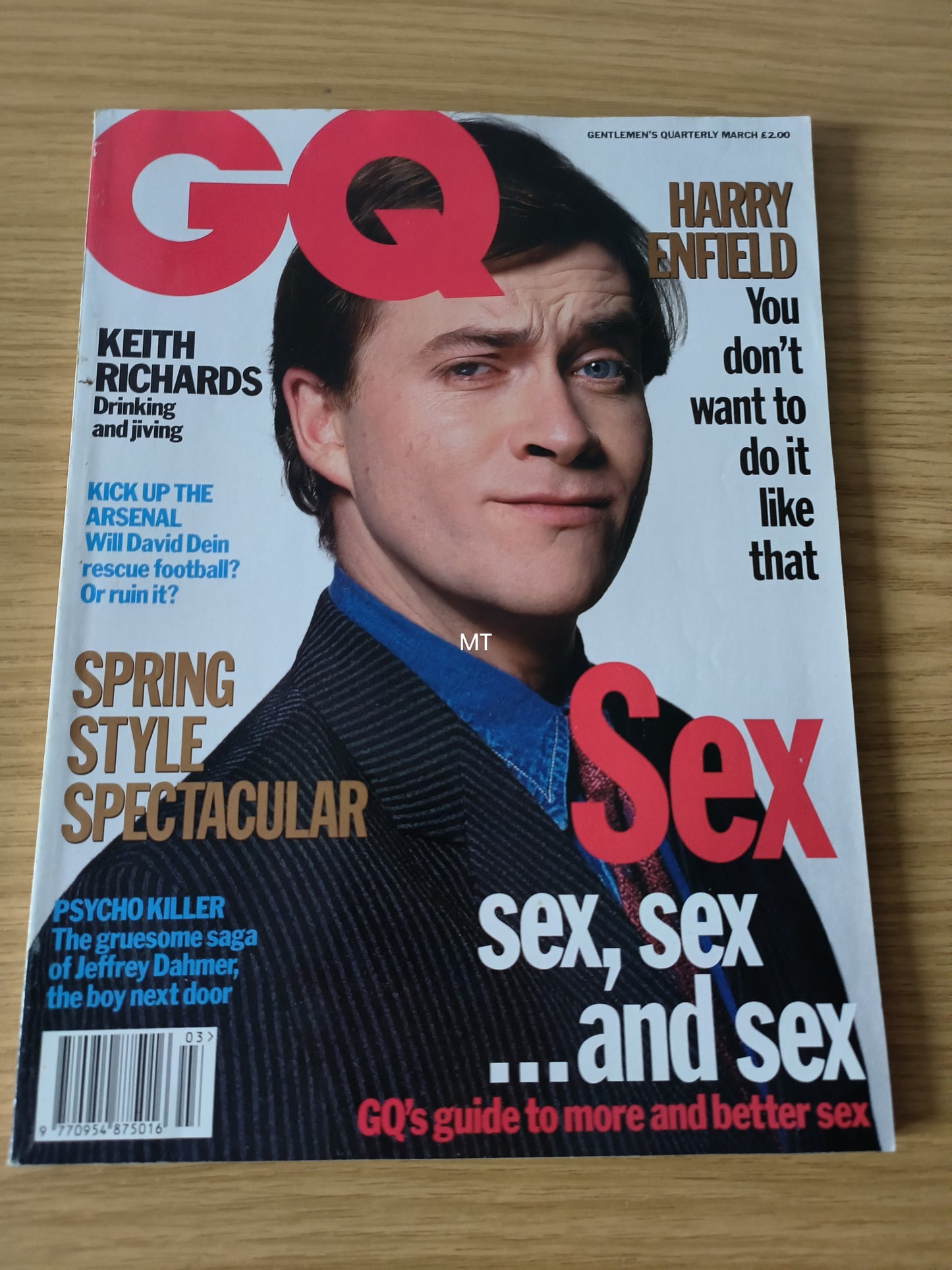 GQ Magazine March 1993 (1095) Harry Enfield KATE MOSS KEITH RICHARDS