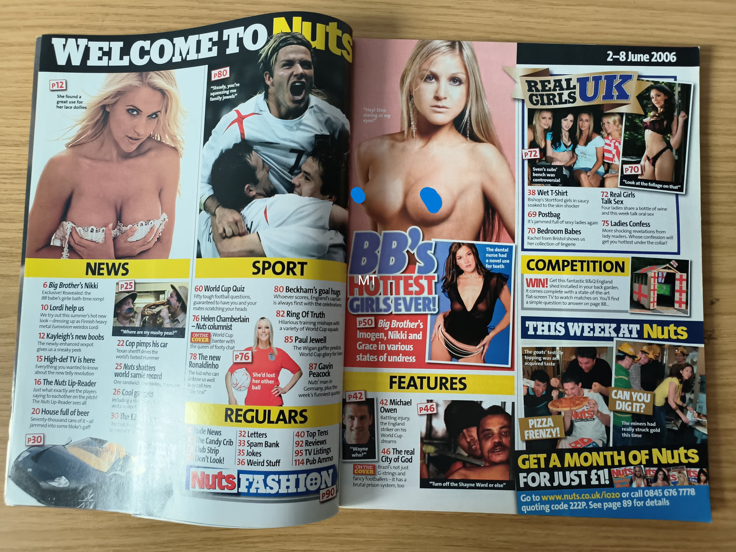 NUTS Magazine 2-8 June 2006 (1096) Imogen Thomas NIKKI GRAHAME KAYLEIGH PEARSON