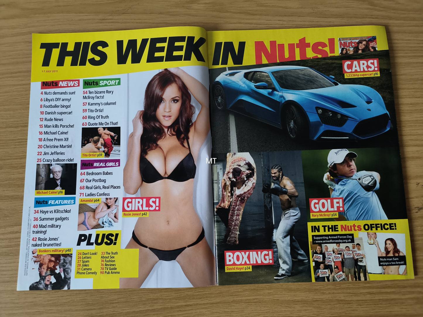 NUTS Magazine 1-7 July 2011 (1096) Naked Brunettes Rosie Jones Lacey Banghard