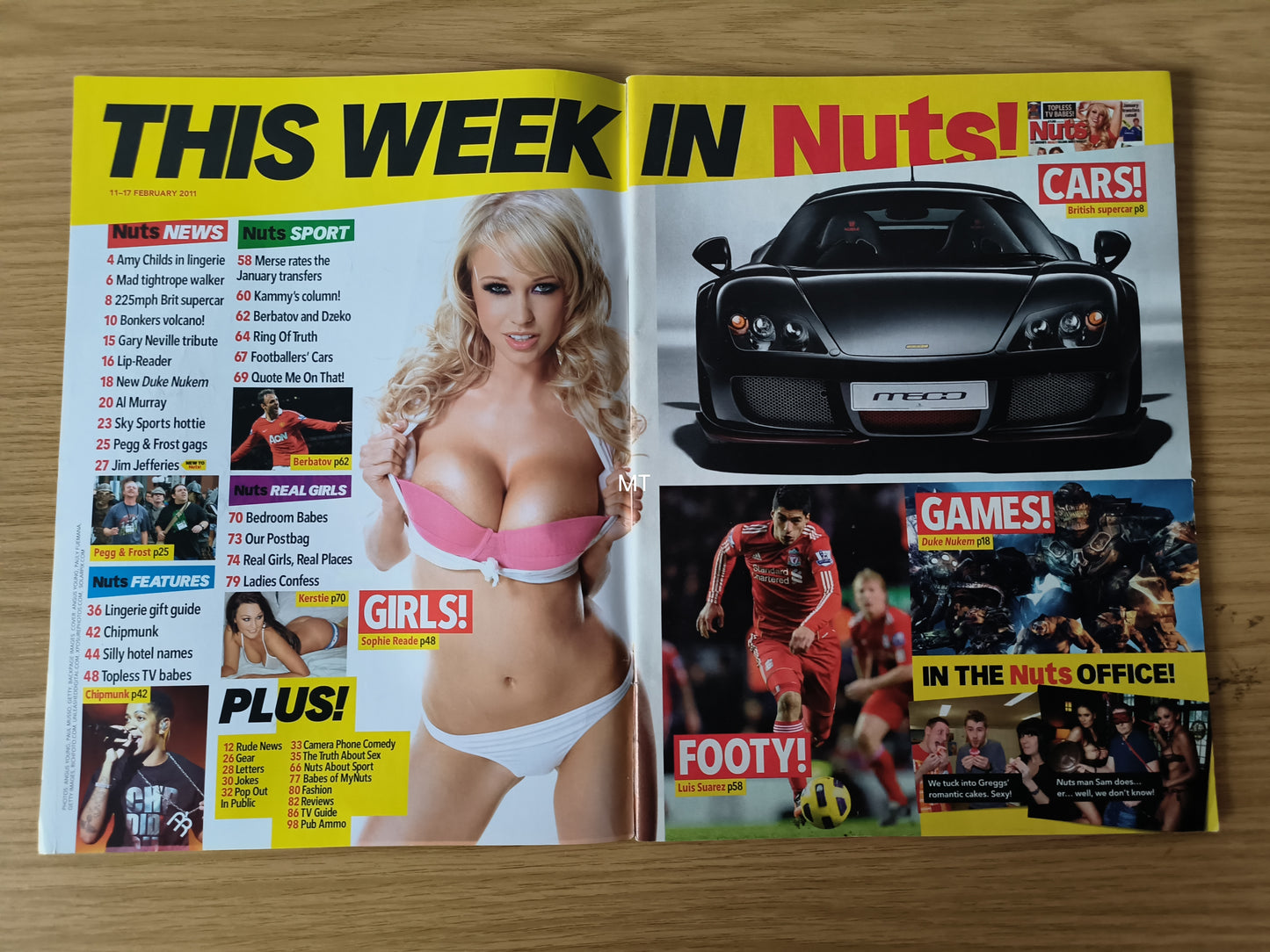 NUTS Magazine 11-17 February 2011 (1096) Sophie Reade Maria Fowler Kerry Katona Kym Marsh